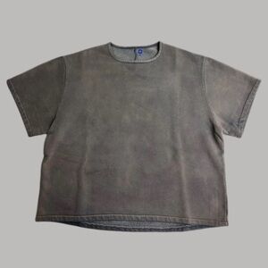 YEEZY GAP Fleece Back ‘Yoke Tee’ Shirt — Pavement Grey (unreleased) — L — NIB